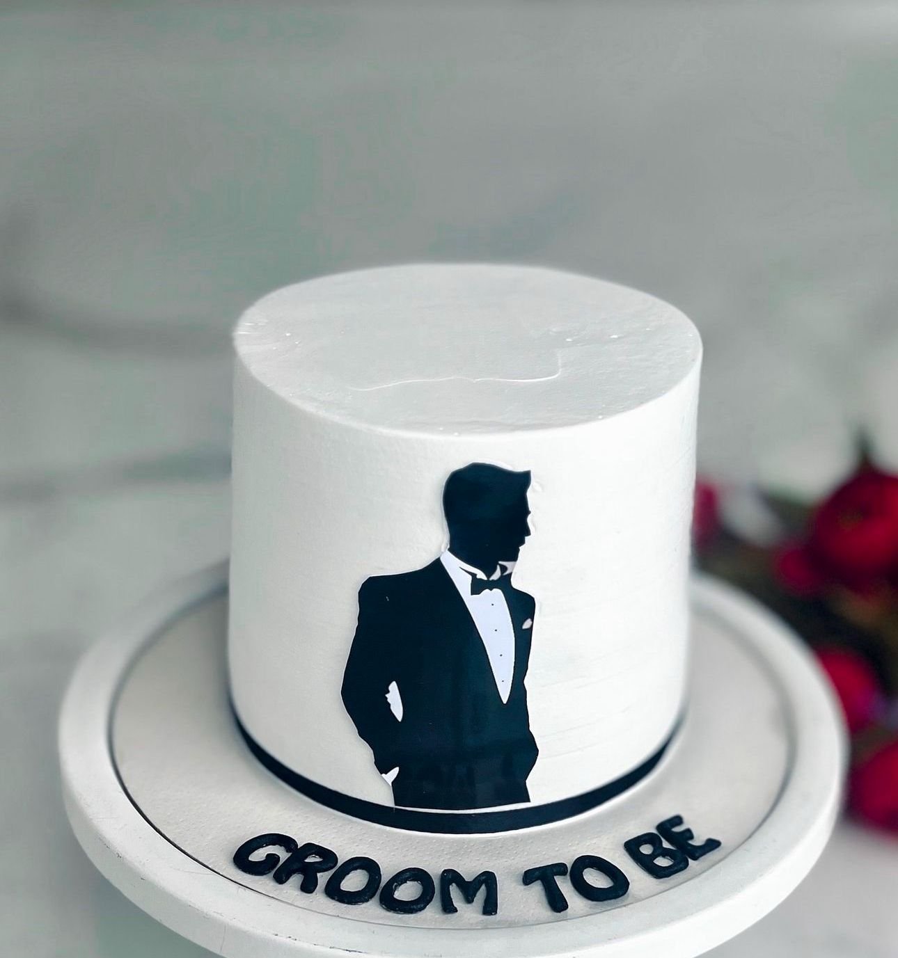 Groom To Be Silhouette Cake 1kg