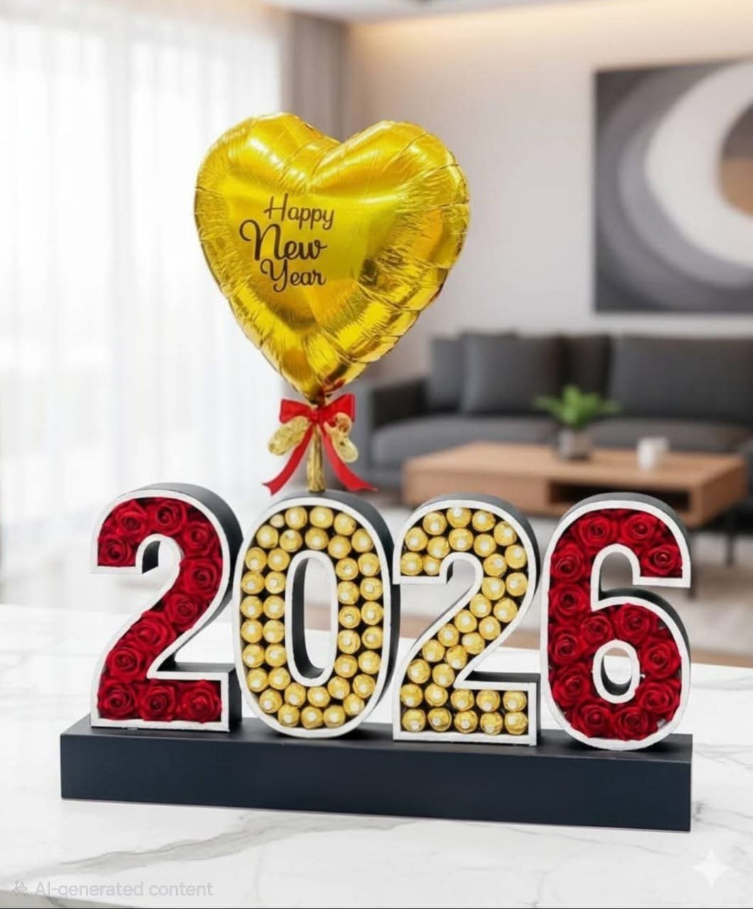 2026 Ferrero Rocher & Rose Number New Year Gift